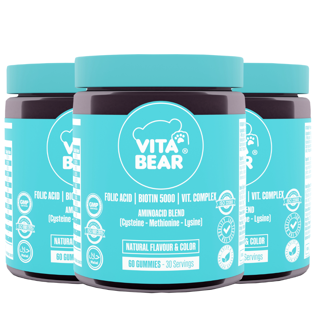 Vita Bear 3 Aylık Saç Vitamini Paketi